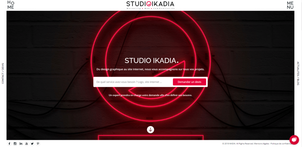 Studio Ikadia création site internet