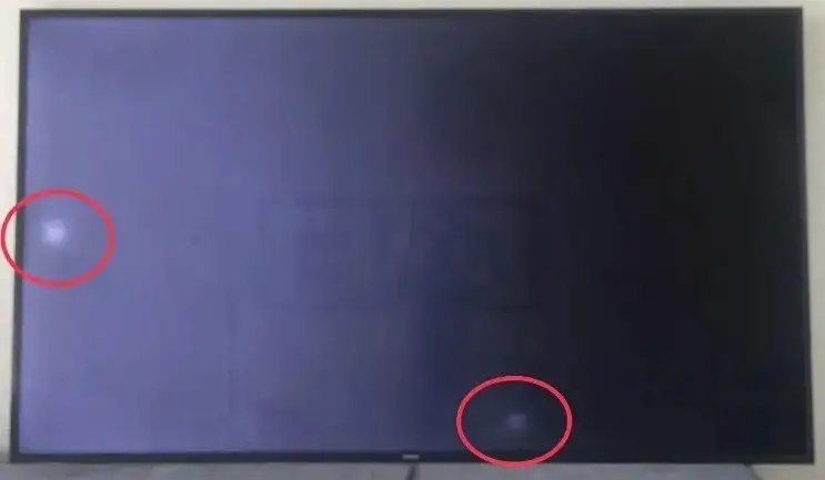 les causes des taches blanches sur l'écran de télévision
