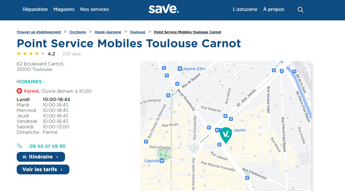 save réparation de téléphone Toulouse 