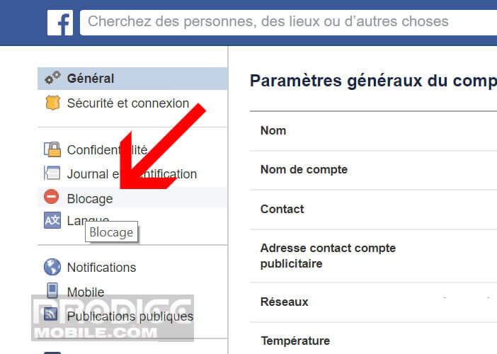 Comment débloquer une personne sur Messenger avec un smartphone Android