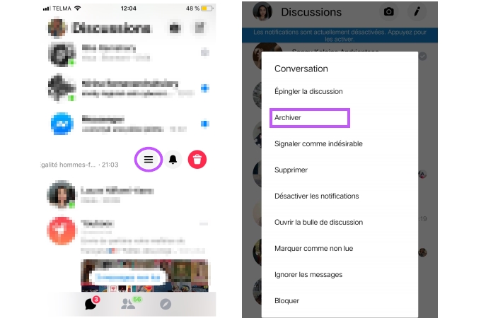 Comment retrouver vos messages via vos e mails