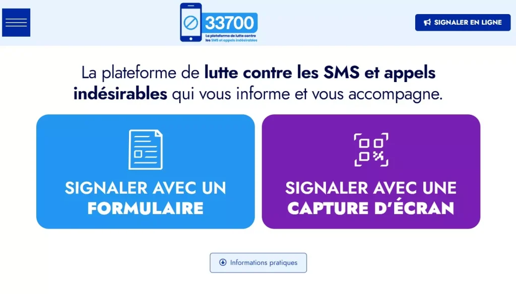 33700 (site et SMS)