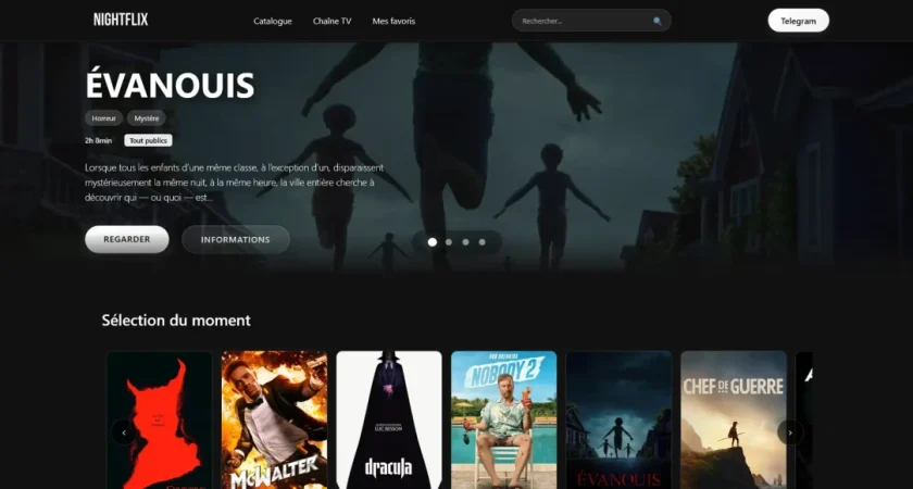 Nightflix : Quelle est la nouvelle adresse officielle du site ?