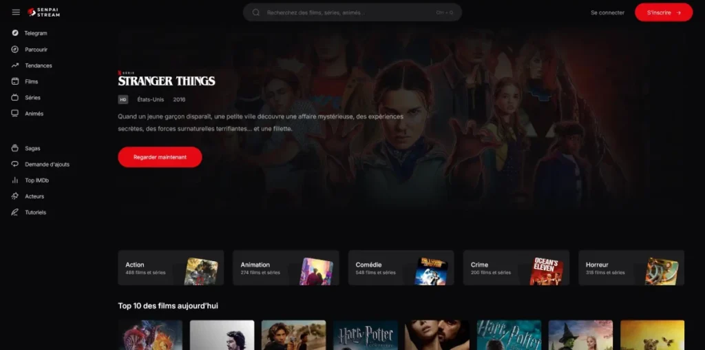 Quelle est la nouvelle URL officielle de Senpai Stream en ce moment