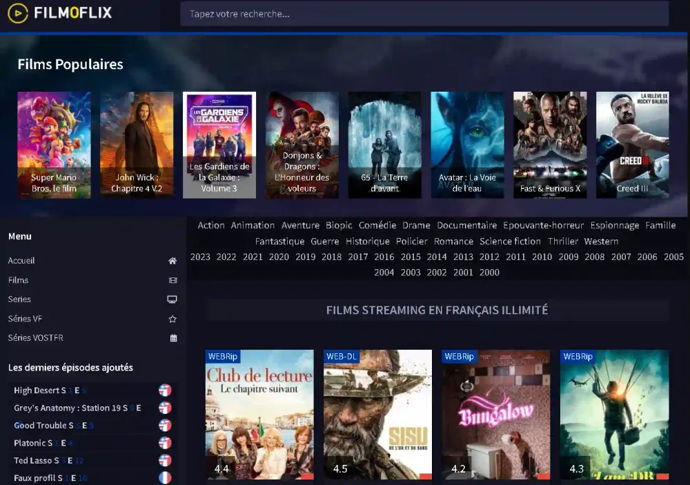 Quels sont les signes qui montrent que vous êtes sur un faux site Filmoflix