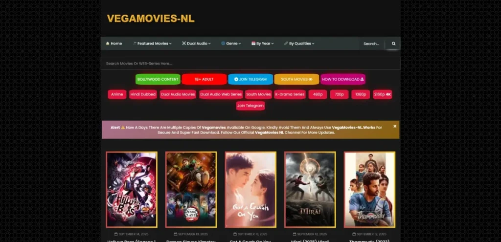 Pourquoi l’adresse de Vegamovies change t elle régulièrement