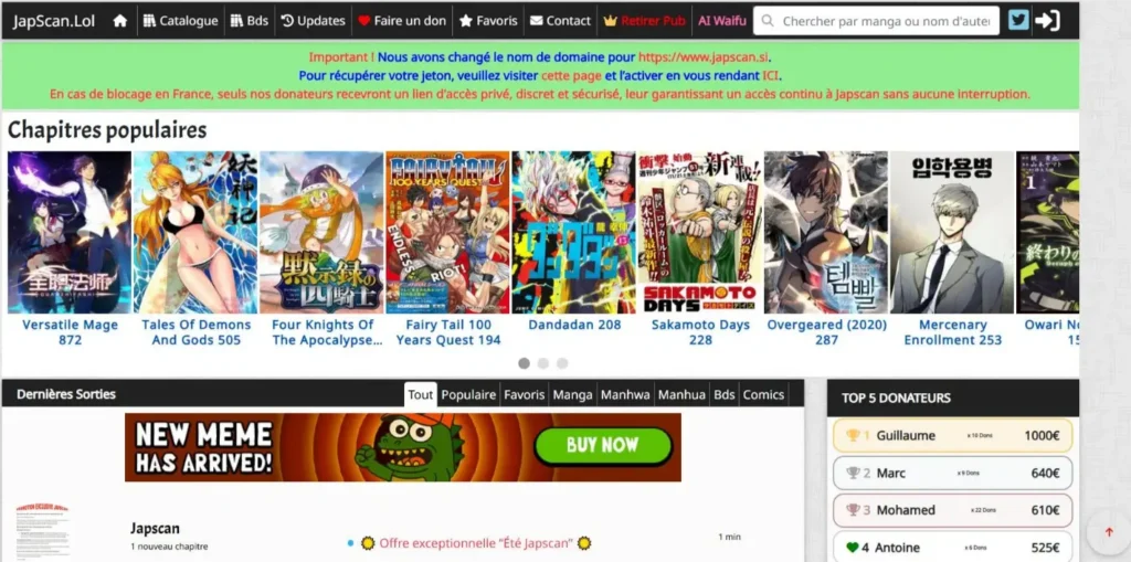 Quelle est la nouvelle adresse du site Japscan en 2026 1