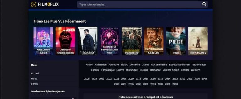 Quelle est la nouvelle adresse de filmoflix.cx en date du 18 février 2026 ?