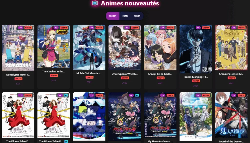 Quelle est la nouvelle adresse du site Vostanime en 2026