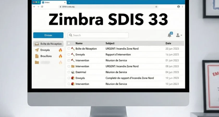 Comment accéder à la messagerie Zimbra du SDIS 33 ?