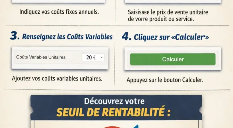 Comment calculer son seuil de rentabilité avec la calculette b2btoday.com ?