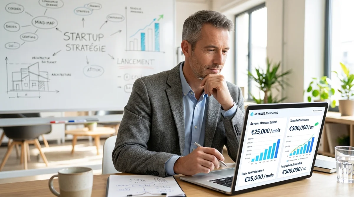 Simulateur de revenu dirigeant sur creation-entreprise-france.com